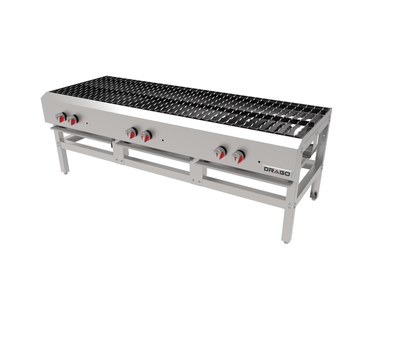 Drago EG-33A Estufon 3 Secciones Acero Aluminizado -  - Drago - KitchenMax Store