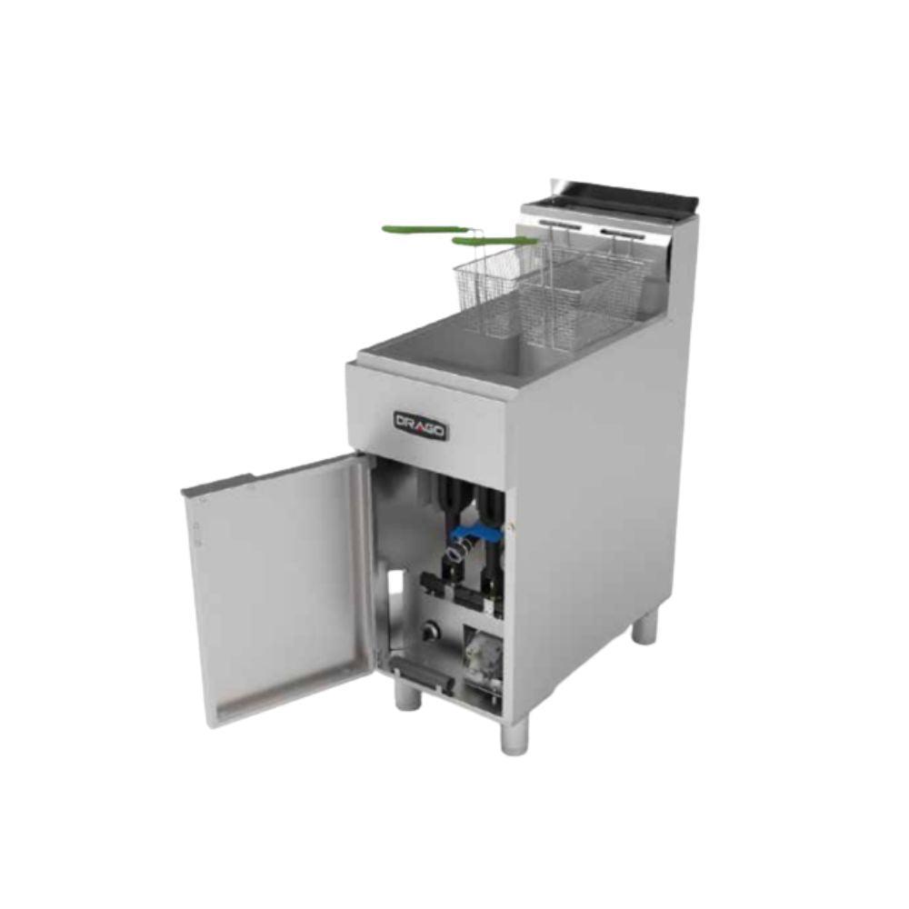 Drago FG-16 RS Freidor 2 Canastillas Acero Inoxidable - - Drago - KitchenMax Store