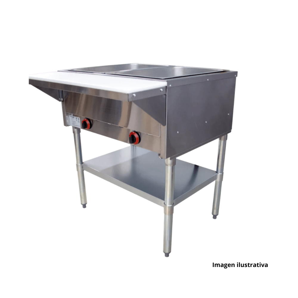 Drago BMG-4-LP-EG Baño Maria a Gas 4 Insertos - Baño María - Drago - KitchenMax Store