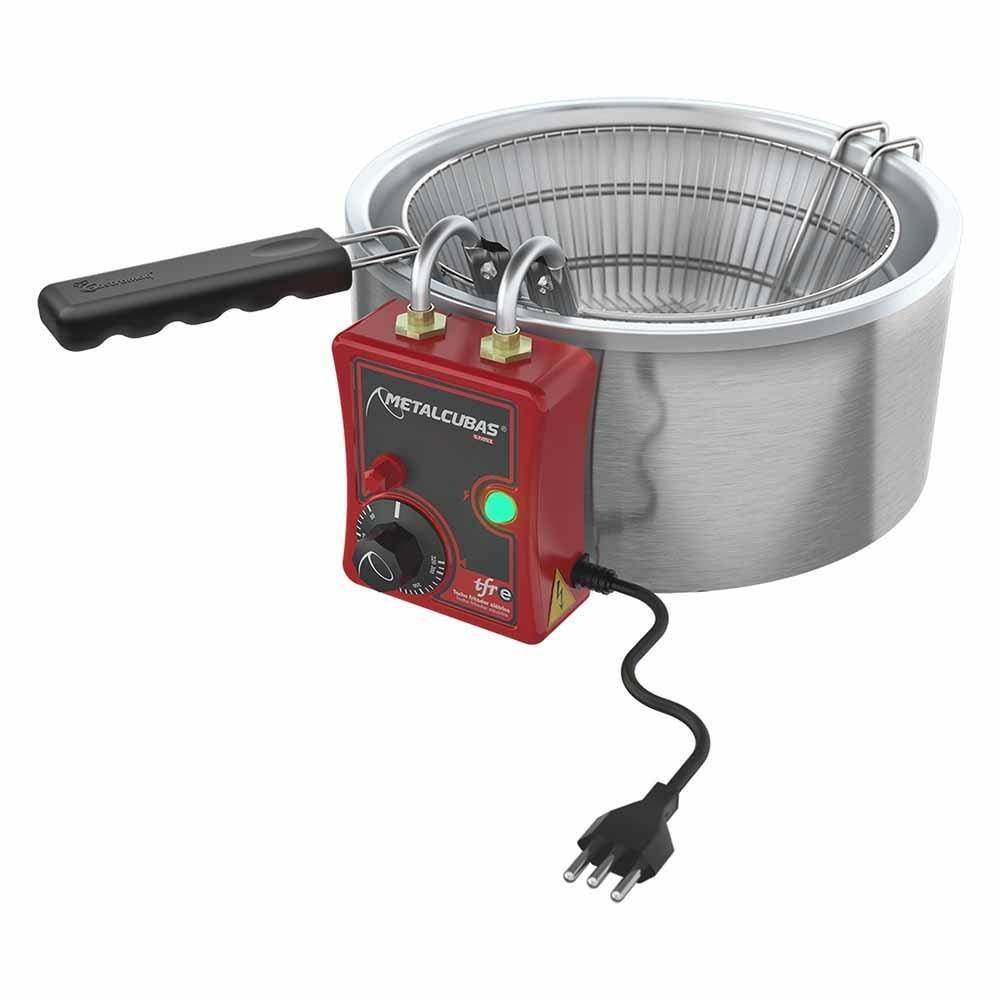 FREIDORA METALCUBAS TFRE5 | Freidora De Olla Eléctrica | Acero Inoxidable | Restaurantes Cafeterías Bares Food trucks Negocios de comida rápida Pizzerías Comedores industriales Hoteles Carnicerías Panaderías pastelerías