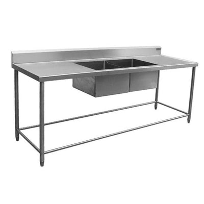 Ferro 15182104 Fregadero Doble Tarja Central Acero Inoxidable 225 cm - Fregadero - Ferro - KitchenMax Store