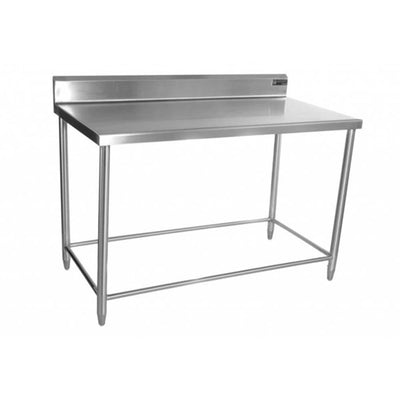 Ferro 15421101 Mesa Con Respaldo Sin Entrepaño Acero Inoxidable - Mesas de Trabajo - Ferro - KitchenMax Store