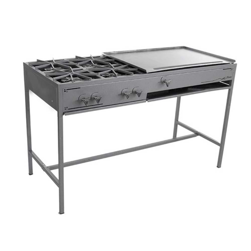 Ferro 16543013 Parrilla 4 Quemadores Plancha Gas LP - Parrilla - Ferro - KitchenMax Store