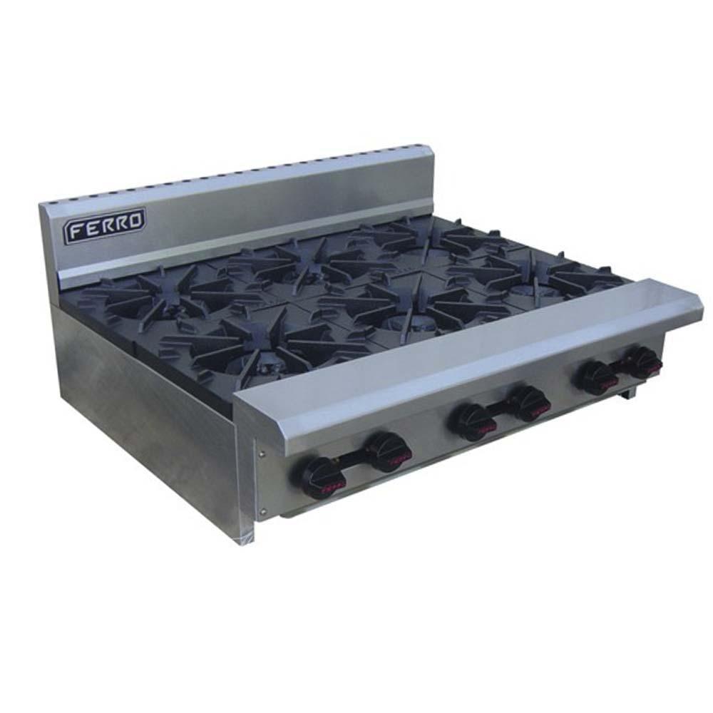 Ferro 23151107 Parrilla 6 Quemadores Gas LP Acero Inoxidable - Parrilla - Ferro - KitchenMax Store