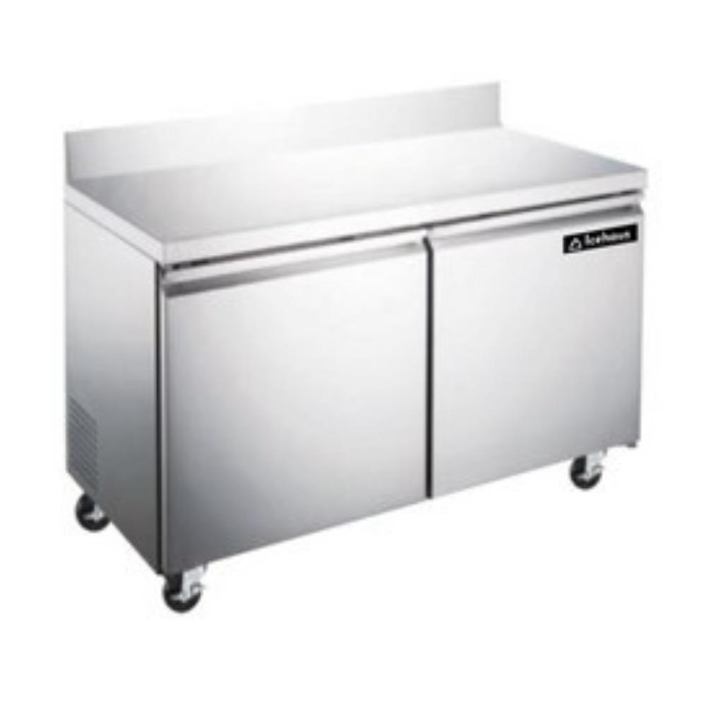 Icehaus MTC-2P-SS-02 Mesa Preparacion 2 Puerta Solida 12 Pies - 388 Litros - Mesas de trabajo refrigeradas - Icehaus - KitchenMax Store