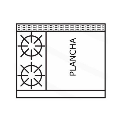 International EM3/3Q Estufa Triple 3 Quemadores Gas LP - Estufas Maestras - International - KitchenMax Store