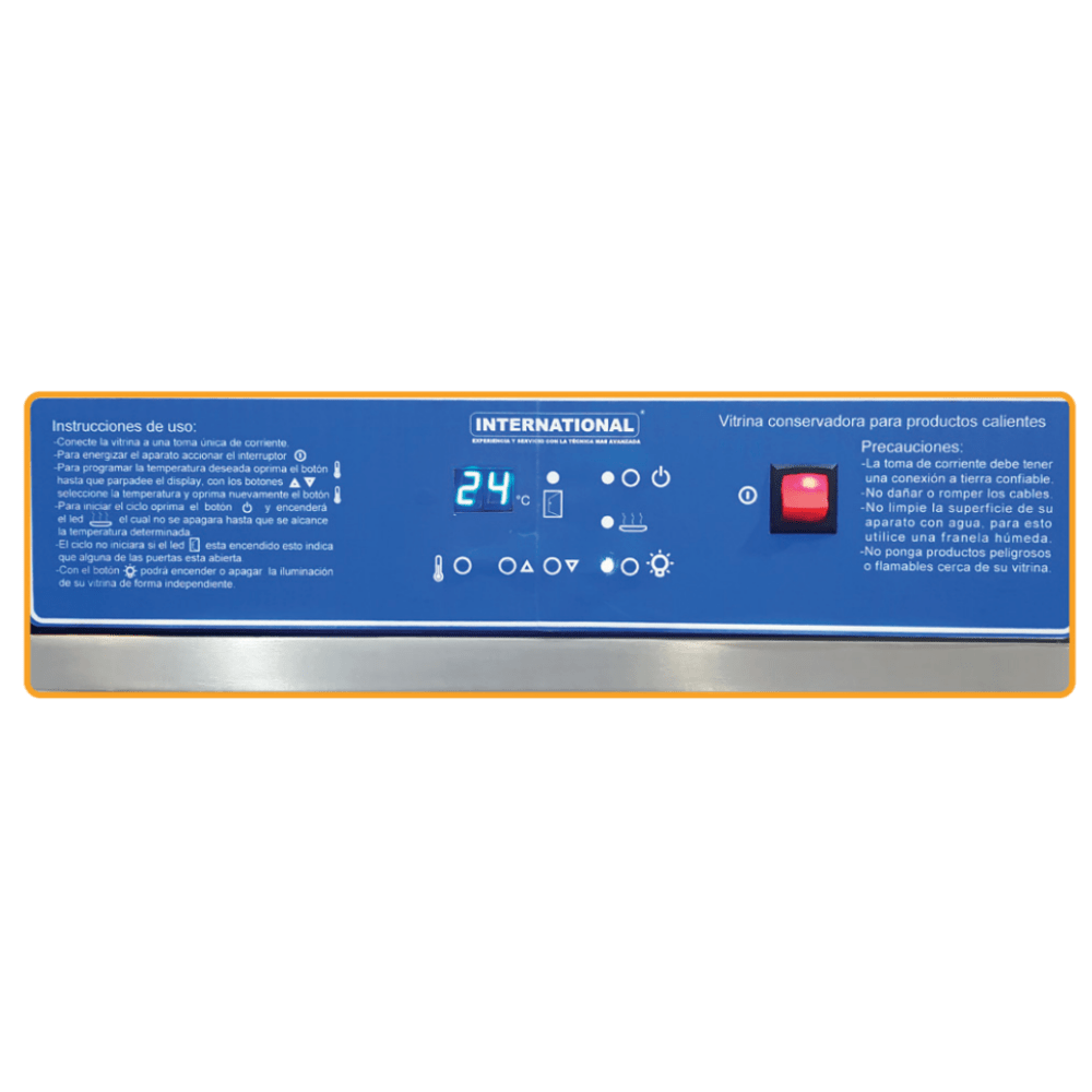 International VC-1 CM Vitrina Caliente Conservadora Pizzas Giratoria 2 x 100 W - Vitrinas / Exhibidores - International - KitchenMax Store