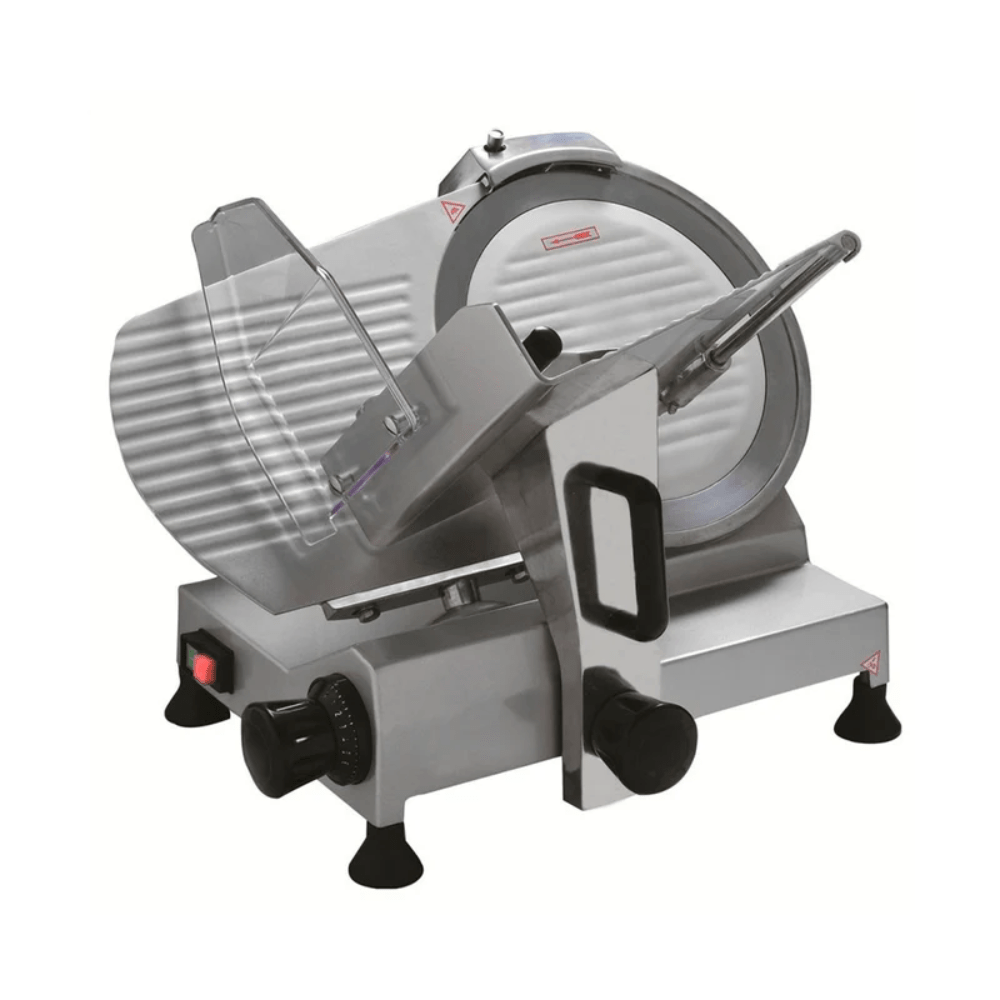 Keiter METHBS-300A Rebanadora de Carnes Frias Cuchilla de 30 cm para Tiendas Carnicerias Restaurantes Fabricas Embutidos Negocios Catering Eventos Reuniones Mercados Supermercados Cocina Profesional Comercial Carne Roja Embutidos Calidad. KitchenMax.Store. Envíos seguros a todo México. Cotiza hoy mismo.