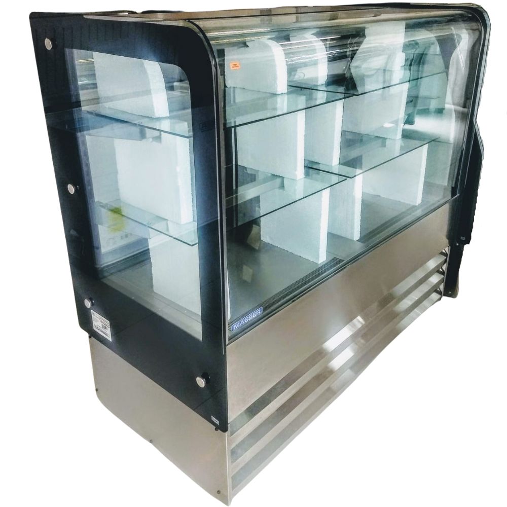 Masser RHNVCT 2000 FGC Vitrina Refrigerada Cristal Curvo Pasteleria Reposteria Carne Negocio. KitchenMax.Store. Envíos seguros a todo México. Cotiza hoy mismo.