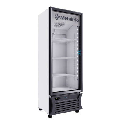 Metalfrio RB270 Refrigerador Vertical 1 Puerta de Cristal 3 Parrillas Iluminacion LED - - Metalfrio - KitchenMax Store