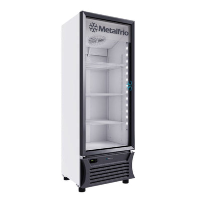 Metalfrio RB270 Refrigerador Vertical 1 Puerta de Cristal 3 Parrillas Iluminacion LED -  - Metalfrio - KitchenMax Store