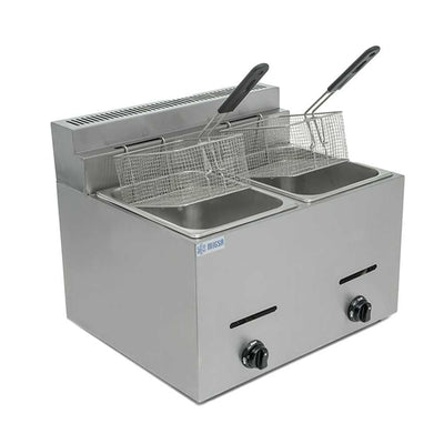 Migsa Bn-72 Freidora Gas 2 Tinas 6 Litros Freir Aceite Papas a la Francesa Freidor Comida Pollo Restaurantes Freir Pollo Pescado Papas Snacks. KitchenMax.Store. Envíos seguros a todo México. Cotiza hoy mismo.