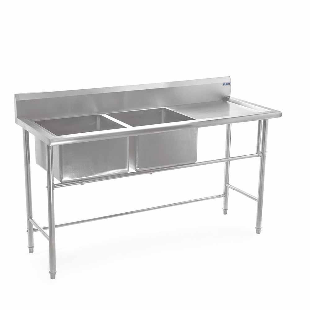 Migsa Bn-S07 Fregadero Doble Tarja Tarja Loza Restaurante Cocina Bar Hotel Lavatrastes Lavaloza Mobiliario Escurreplatos Lavar. KitchenMax.Store. Envíos seguros a todo México. Cotiza hoy mismo.