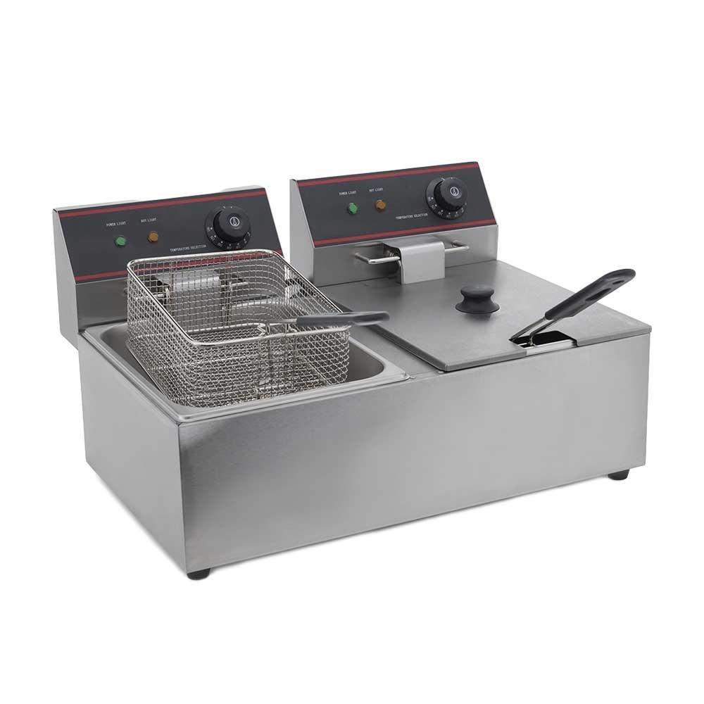 Migsa Ckef2Lts4 Freidora Electrica 2 Tinas 4 Litros Cocinar Alimentos Fondas Freir Alimento Papas A La Francesa Snacks. KitchenMax.Store. Envíos seguros a todo México. Cotiza hoy mismo.