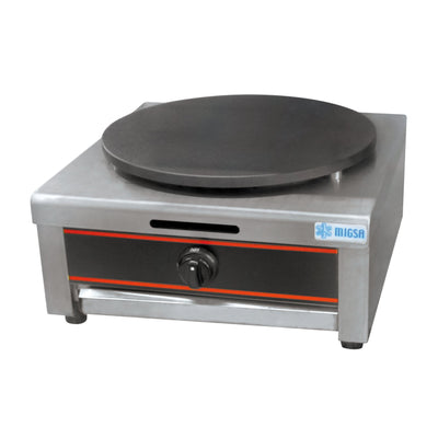 Migsa Gm-1 Crepera Sencilla A Gas 1 Plato Crepería Restaurante Negocio Locales Cocina Crepes Crepas Dulces Salados Vegetarianos Veganos Tortillas Maíz Harina Omelettes Pancake Crepaletera Cafeteria. KitchenMax.Store. Envíos seguros a todo México. Cotiza hoy mismo.