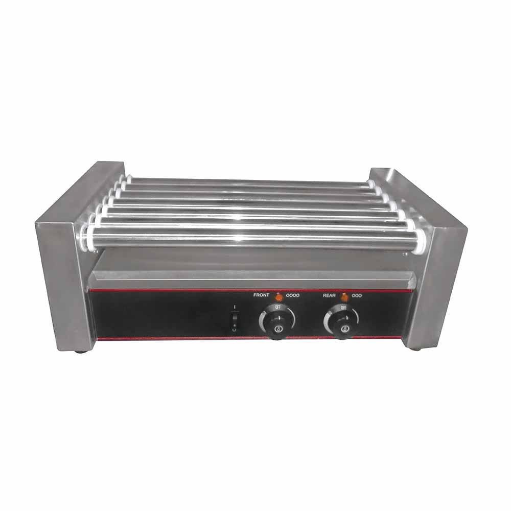 ASADOR MIGSA HD-G9 | Asador de Salchichas 9 Rodillos | Eléctrico | Restaurante Tienda Conveniencia Fonda | Asador Grill Comercial Industrial a Gas Eléctrico Carne Pollo Hamburguesas Salchichas Hot Dogs Acero Inoxidable Taquería Restaurante Cocina Industrial Negocio