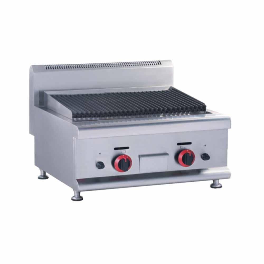 ASADOR MIGSA HGL-607 | Asador Grill Modular Frente 65 cm | Gas | Restaurante Comedor Grill Hotel | Asador Grill Comercial Industrial a Gas Eléctrico Carne Pollo Hamburguesas Salchichas Hot Dogs Acero Inoxidable Taquería Restaurante Cocina Industrial Negocio