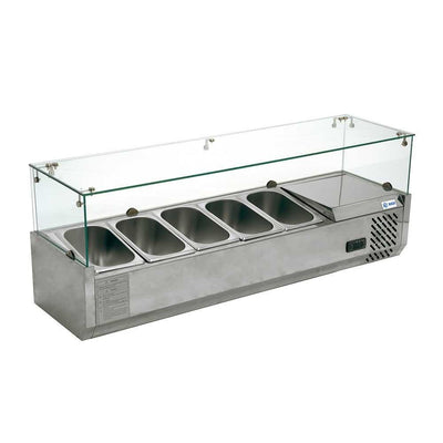 Migsa Rt-1200L Vitrina Refrigerada Ensaladas Pizzas. 120 cm. 110 V - Vitrinas Refrigeradas - Migsa - KitchenMax Store