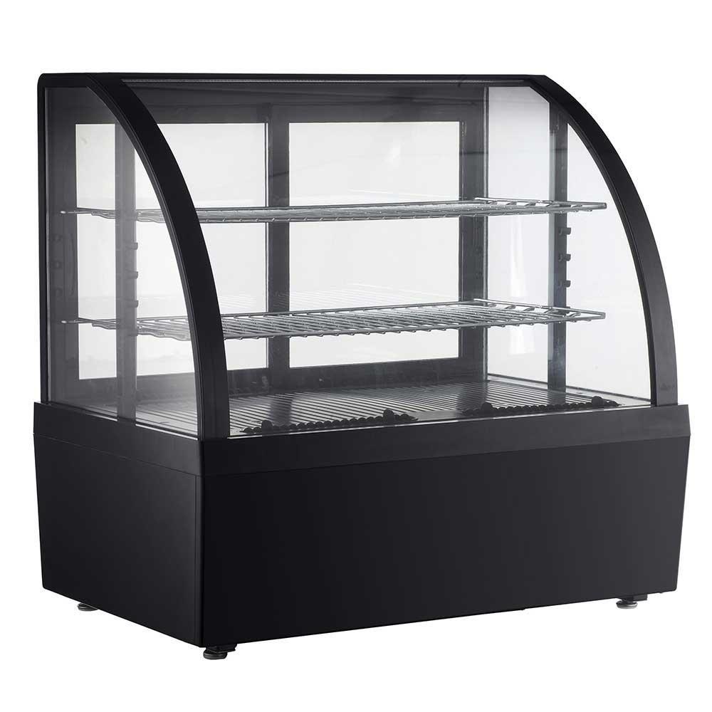 Migsa Rtw-100L-3 Vitrina Refrigerada Cristal Curvo Antiempañante. 70.5 cm. 100 Lts / 3.53 pies - 110 V - Vitrinas Refrigeradas - Migsa - KitchenMax Store
