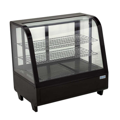 Migsa Rtw-100L Vitrina Refrigerada Cristal Curvo. 70.5 cm. 100 Lt / 3.53 pies - 110 V - Vitrinas Refrigeradas - Migsa - KitchenMax Store