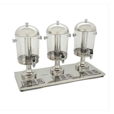 Migsa Zcf303B Despachador Jugos 3 Tanques 8 Litros c/u Restaurantes Bares Dispensador Distribuidor Repartidor Bebidas Bar Local Negocio Tienda de Convivencia.  KitchenMax.Store. Envíos seguros a todo México. Cotiza hoy mismo.