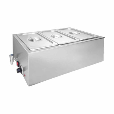 Migsa Zck165At-3 Baño Maria Rectangular 3 Insertos Buffet Comedor Comida industrial Caliente Guisos Catering Estofado Catering Banquete Hotel Restaurante.  KitchenMax.Store. Envíos seguros a todo México. Cotiza hoy mismo.