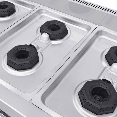 PARRILLA CORIAT PCV-6 HD | Parrilla | 6 Quemadores | Gas | Lámina De Acero Inoxidable | Restaurante Hotel Industrial Fonda Bistró Cafetería Cocinas Fondas Restaurantes Cenadurías Comedores Industriales Preparación de Alimentos Cocción.