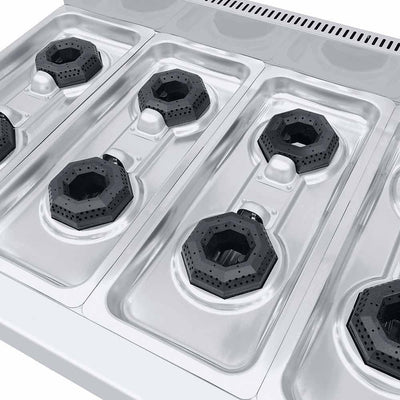 PARRILLA CORIAT PCV-8 HD | Parrilla | 8 Quemadores | Gas | Lámina De Acero Inoxidable | Restaurante Hotel Industrial Fonda Bistró Cafetería Cocinas Fondas Cenadurías Comedores Industriales Preparación de Alimentos Cocción.