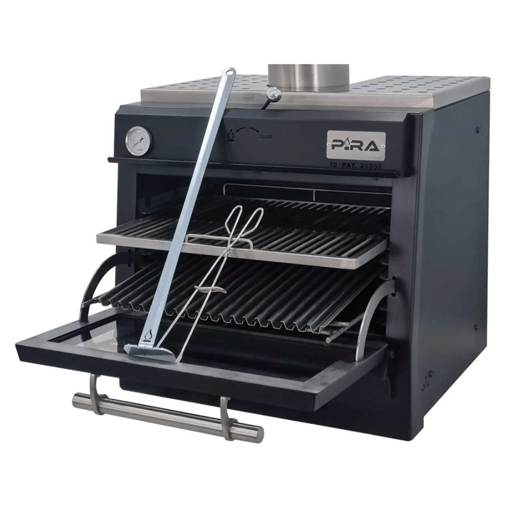 Pira PIRA 70 BLACK 450.101 Horno para Carbon y Leña Cocina Restaurante - - Migsa - KitchenMax Store