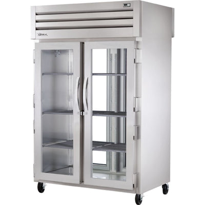 REFRIGERADOR TRUE STG2RPT-2G-2G-HC | Refrigerador Vertical | 2 Puertas Cristal | Acero Inoxidable Aluminio | Restaurante Cafetería Restaurante Lácteos Industrial Cocina Cremería Comercios Insumos Carnicería Hotel Panadería Refresquero Latas Bar Abarrotes