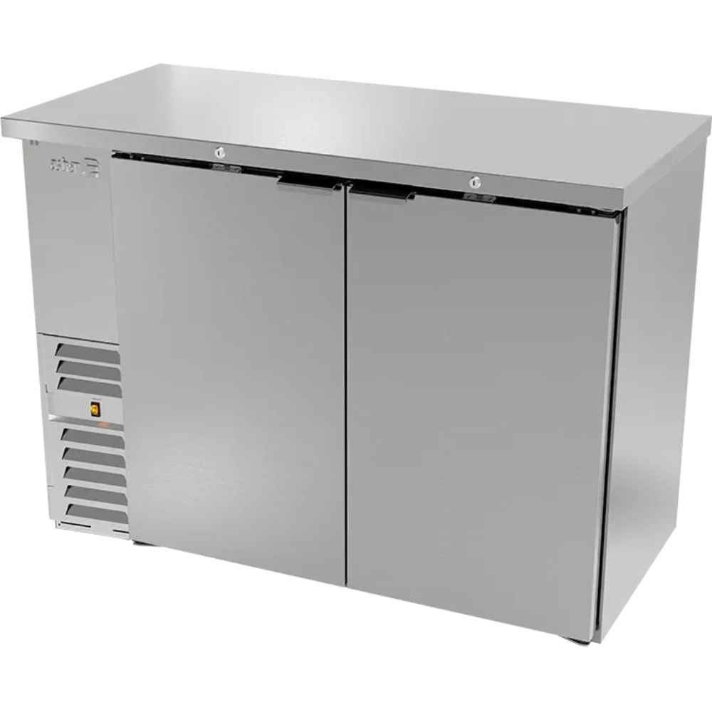 REFRIGERADOR ASBER ABBC-24-48 HC / S-HC | Refrigerador Contra Barra | Acero Inoxidable | 11.3 Pies Cúbicos | 4 Parrillas | 2 Puertas Solidas | Eléctrico | Barra Hotel Licorería