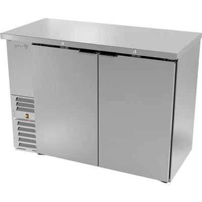 REFRIGERADOR ASBER ABBC-24-48 HC / S-HC | Refrigerador Contra Barra | Acero Inoxidable | 11.3 Pies Cúbicos | 4 Parrillas | 2 Puertas Solidas | Eléctrico | Barra Hotel Licorería