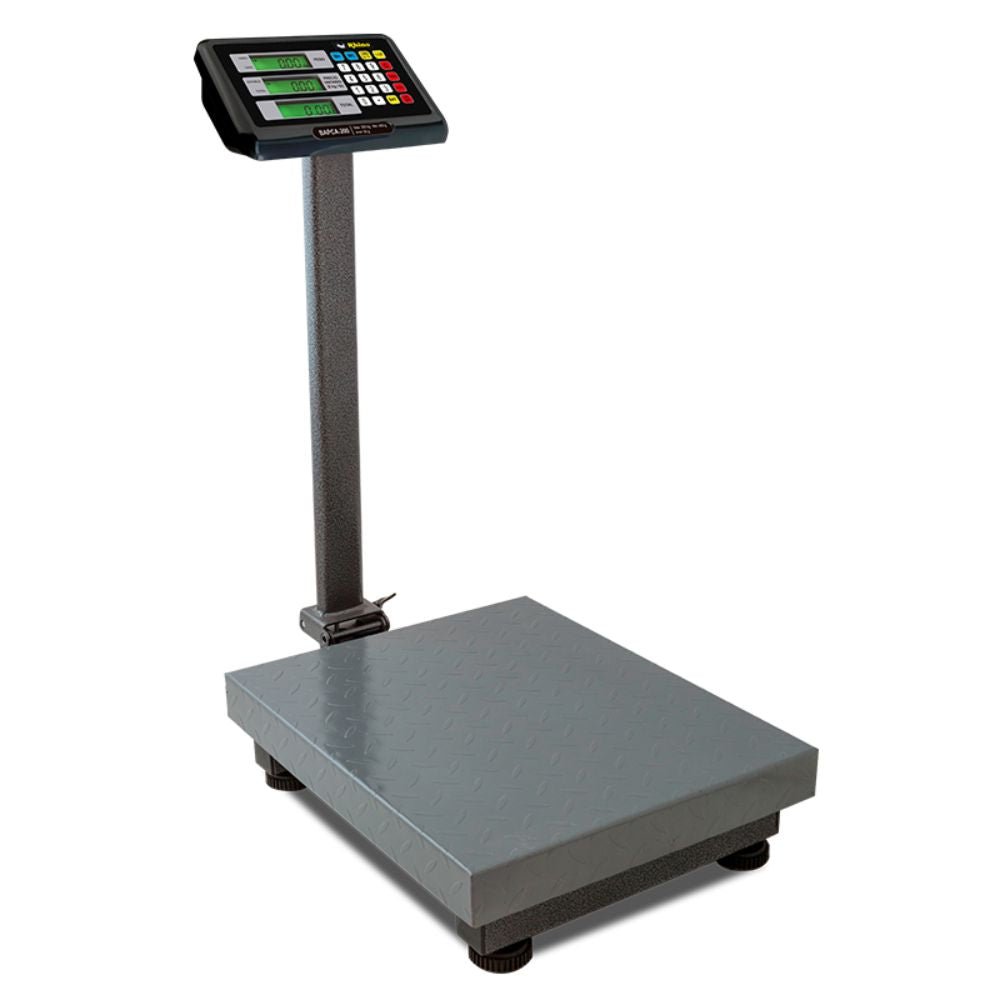 BÁSCULA PLATAFORMA RHINO BAPCA-200 Báscula Plataforma 200 Kg Doble Display Usuario – Cliente Plataforma Acero al Carbono Abarrotes Carnicería