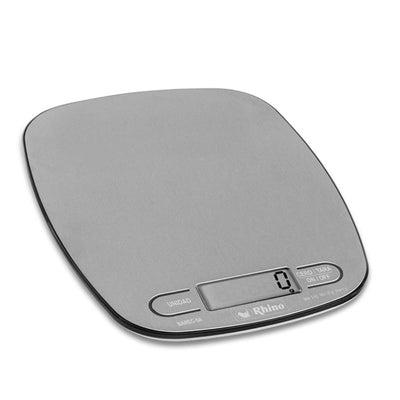 BÁSCULA RHINO BAREC-5A | Báscula de Cocina | 5 Kg | Plato de Acero Inoxidable | Alimentos Cocina Panadería Repostería Pastelería Restaurante