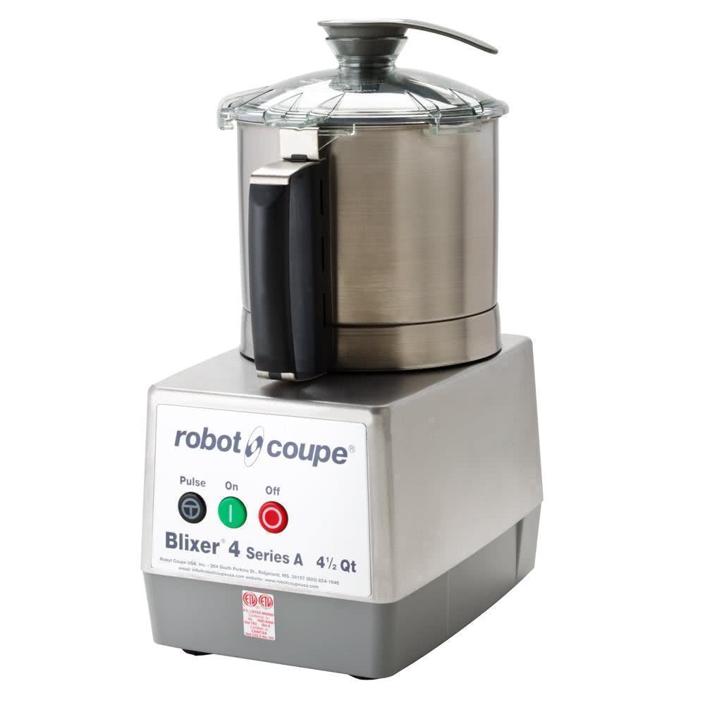 Robot Coupe BLIXER 4 Procesador Alimentos Monofásico Tazón Acero Inoxidable de 4.5L 1.5 HP - Procesadores Alimentos / Ralladores / Cortadores - Robot Coupe - KitchenMax Store