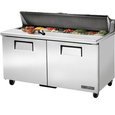 TRUE TSSU-60-16-HC Mesa Refrigerada Preparacion 2 Puertas Gris - - True - KitchenMax Store