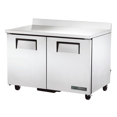 TRUE TWT-48F-HC Mesa Refrigerada 2 Puertas Solidas Acero Inoxidable Gris - - True - KitchenMax Store