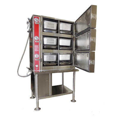 Tecnodac CMP-3 Cocedor a Vapor para Alimentos Acero Inoxidable - Con Rejillas - No Incluye Charolas - Cocedores - Tecnodac - KitchenMax Store