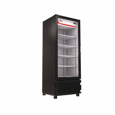 Torrey TVC17-B1 Refrigerador Enfriador Vertical 1 Puerta Cristal 5 Parrillas Iluminacion LED Cuerpo Esmaltado Negro - Refrigeradores Verticales - Torrey - KitchenMax Store