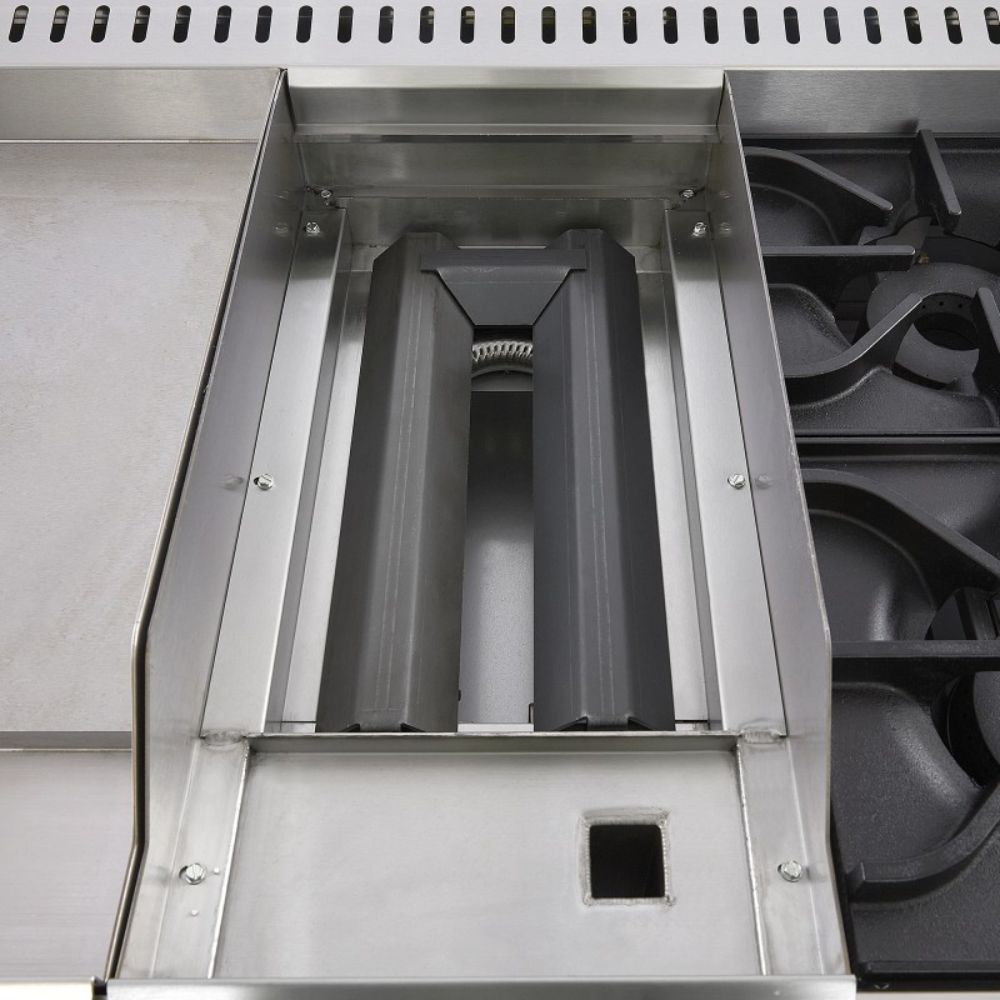Torrey EST-MA6G CQESTMA6025 Estufa Maestra 4 Quemadores 1 Asador 1 Freidor 1 Gratinador 1 Horno 1 Plancha Acero Inoxidable - - Torrey - KitchenMax Store
