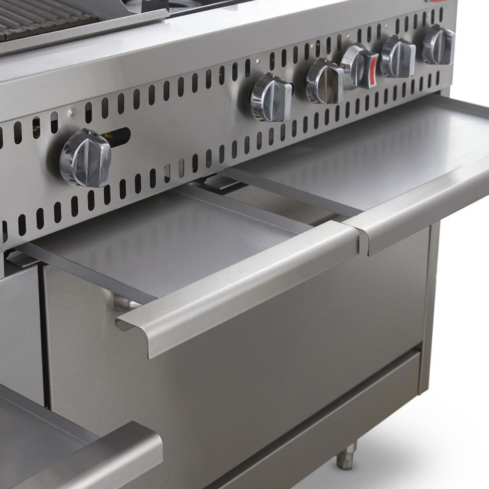 Torrey EST-MA6G CQESTMA6025 Estufa Maestra 4 Quemadores 1 Asador 1 Freidor 1 Gratinador 1 Horno 1 Plancha Acero Inoxidable - - Torrey - KitchenMax Store