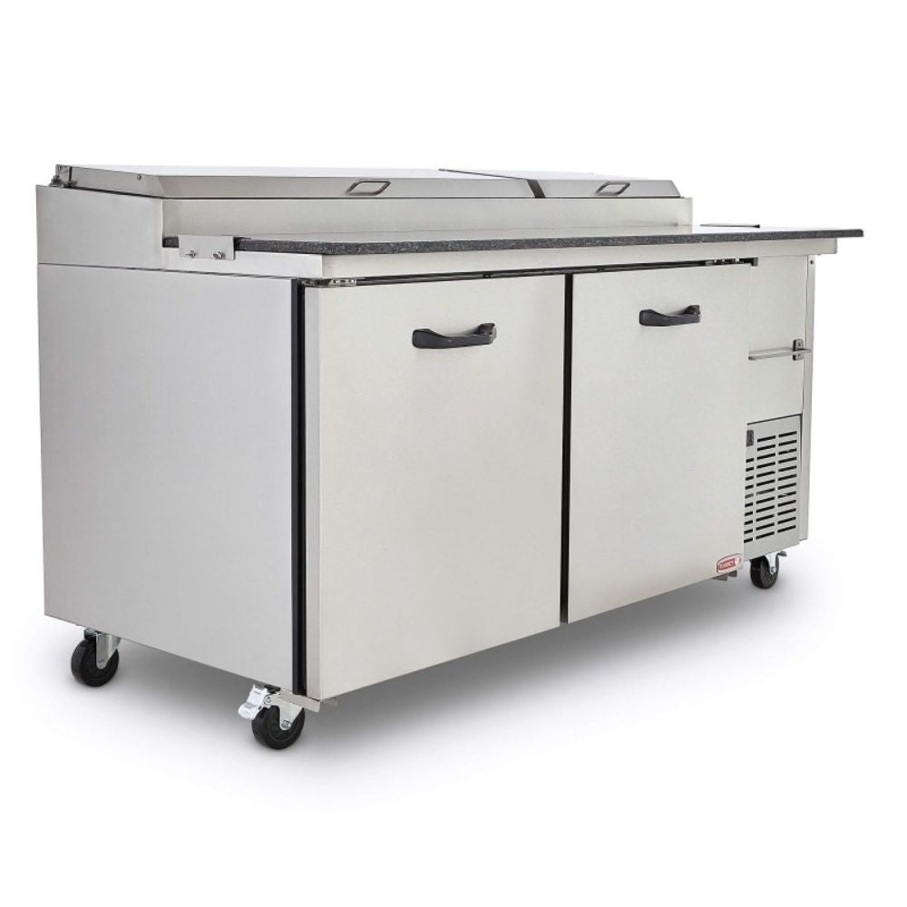 Torrey PTP11 PTMF-0001 Mesa Refrigerada Pizza 2 Puertas 9 Insertos 171 cm - Refrigerada Pizza - Torrey - KitchenMax Store
