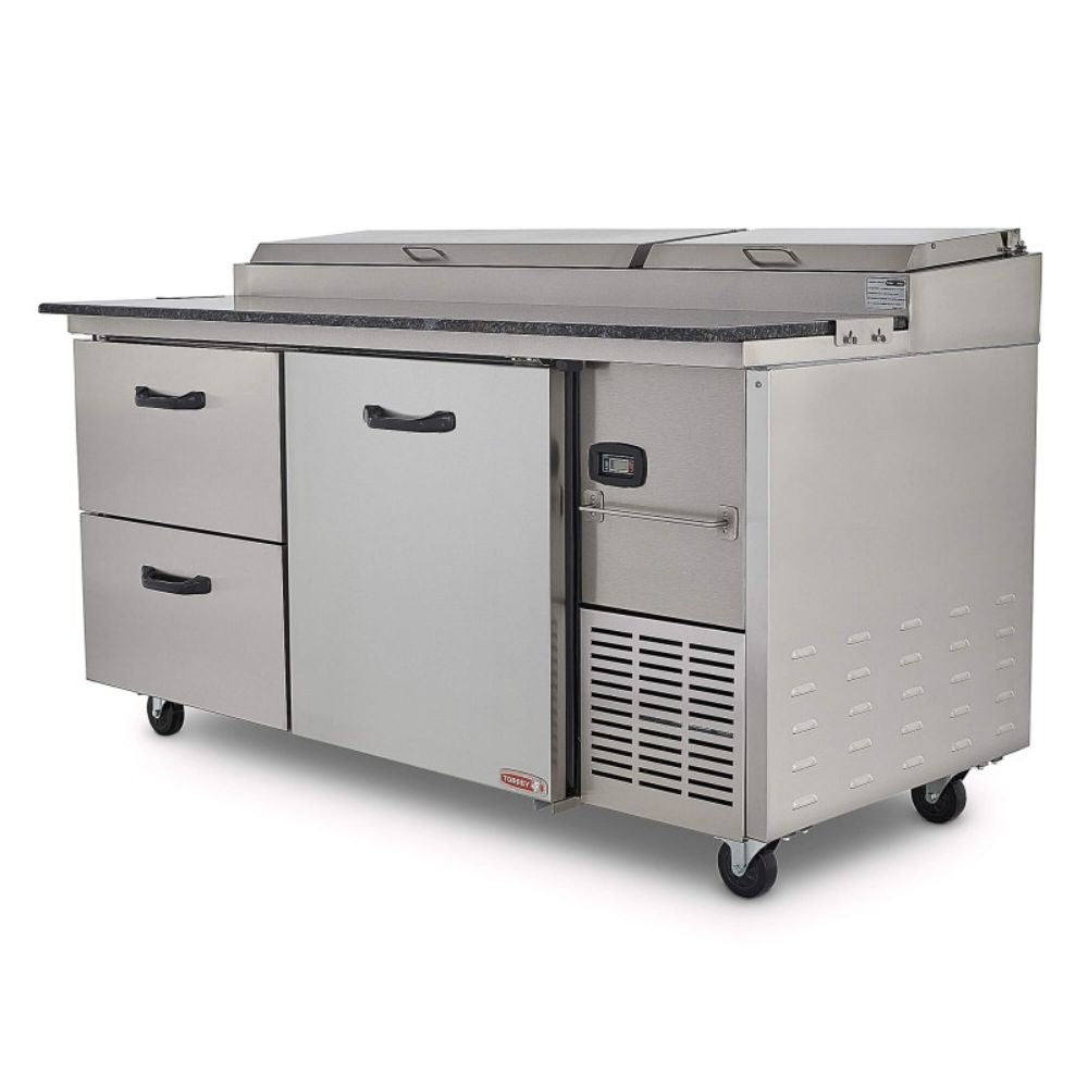 Torrey PTP21 PTMF-0002 Mesa Refrigerada Pizza 1 Puerta 9 Insertos 171 cm - Mesa Fría - Torrey - KitchenMax Store