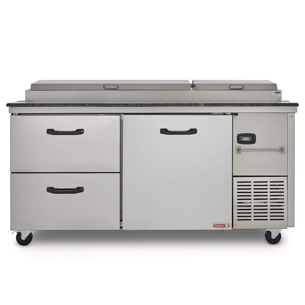 Torrey PTP21 PTMF-0002 Mesa Refrigerada Pizza 1 Puerta 9 Insertos 171 cm - Mesa Fría - Torrey - KitchenMax Store