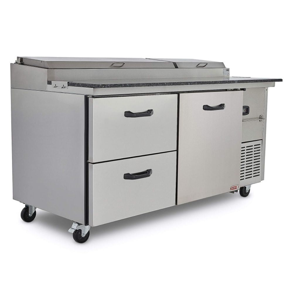 Torrey PTP21 PTMF-0002 Mesa Refrigerada Pizza 1 Puerta 9 Insertos 171 cm - Mesa Fría - Torrey - KitchenMax Store