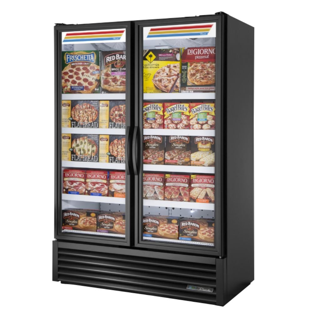 True FLM-54F~TSL01 Congelador Exhibidor Vertical 2 Puertas Cristal 8 Parrillas - - True - KitchenMax Store