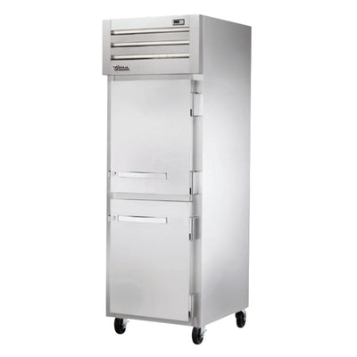 True STA1F-2HS-HC Congelador Vertical 2 Medias Puertas Solidas 3 Parrillas - - True - KitchenMax Store