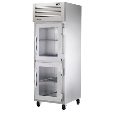 True STA1H-2HG Gabinete Calentador Vertical 2 Medias Puertas Cristal 3 Parrillas - - True - KitchenMax Store