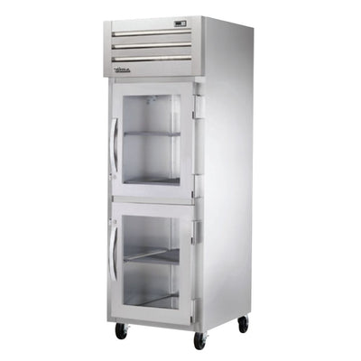 True STA1R-2HG-HC Refrigerador Vertical 2 Medias Puertas Cristal 3 Parrillas - - True - KitchenMax Store