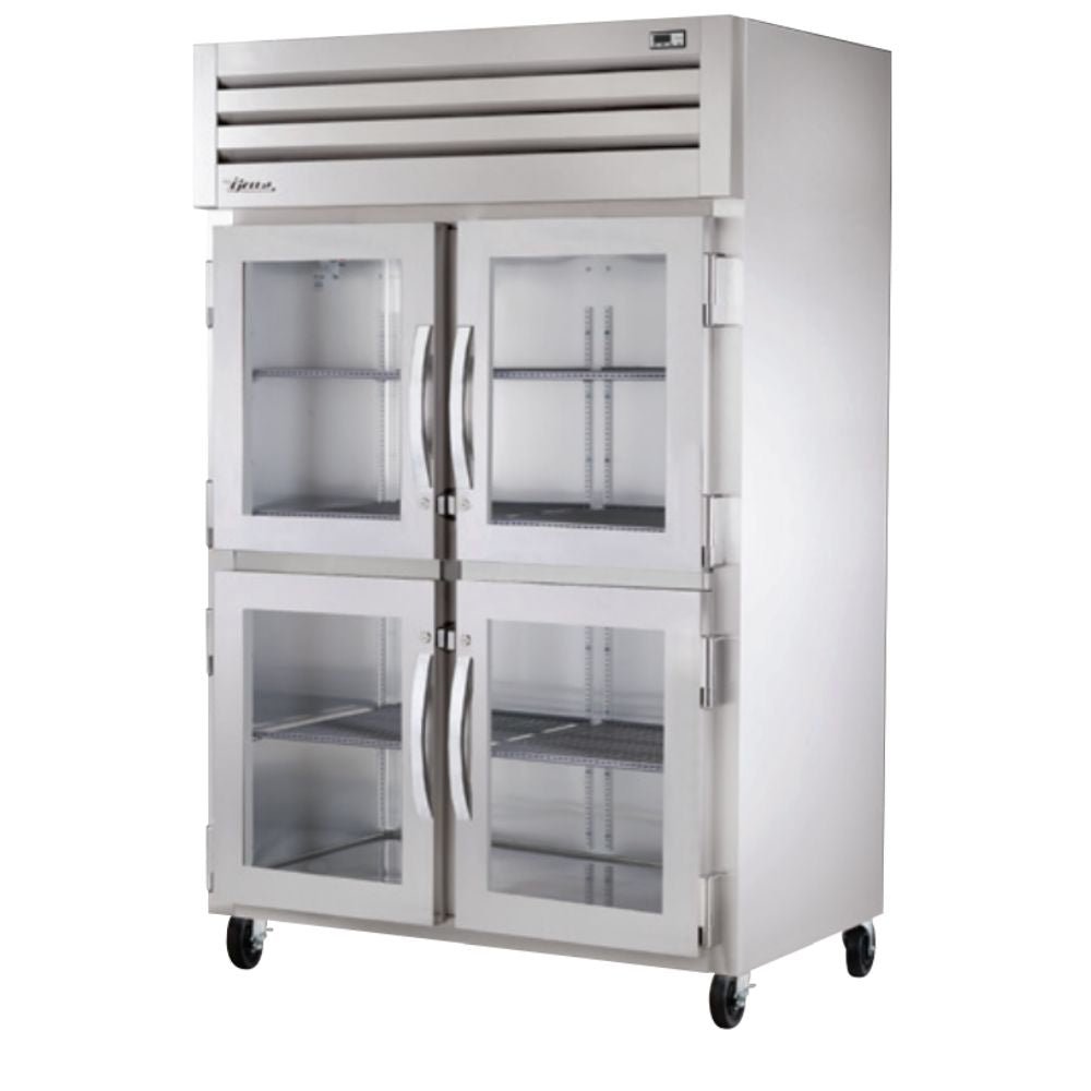 True STA2H-4HG Armario Termico 4 Medias Puertas Cristal 3 Parrillas - - True - KitchenMax Store